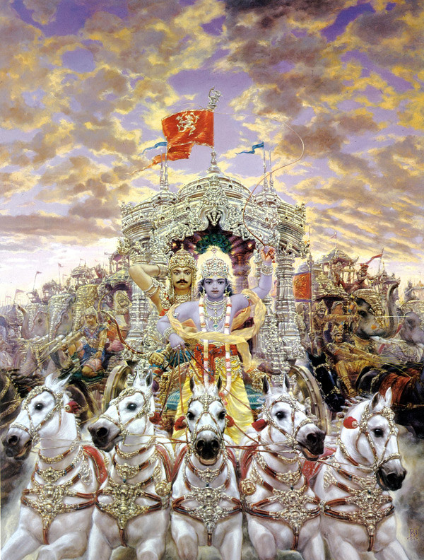 Krishna and arjuna mahabharat