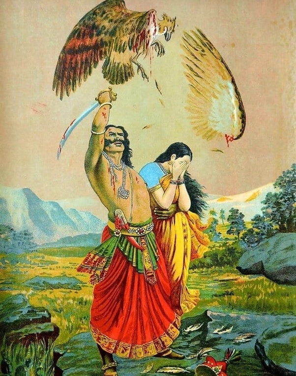 Ravana kidnaped Sita
