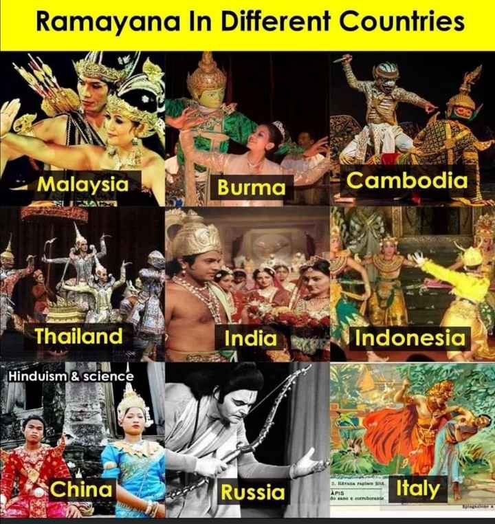 Lord Rama different countries